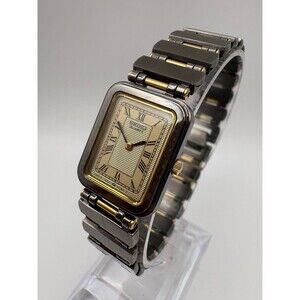 Vintage Seiko 7320-5950 Quartz Tank Watch - Working Condition